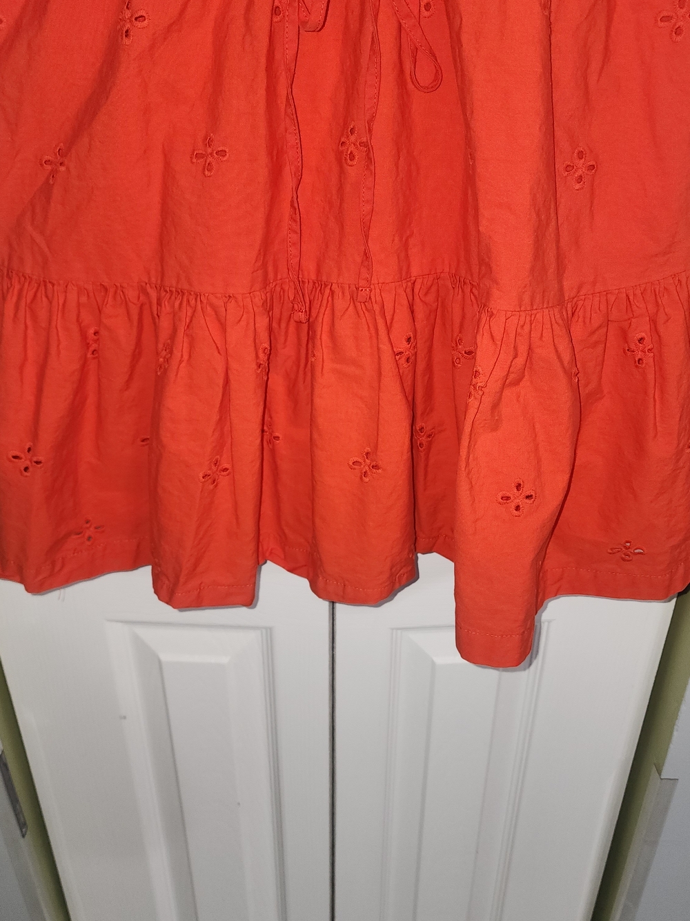 Free Assembly Women's Bright Orange Dress - Size M 8-10 Boho Festival - Picture 5 of 8